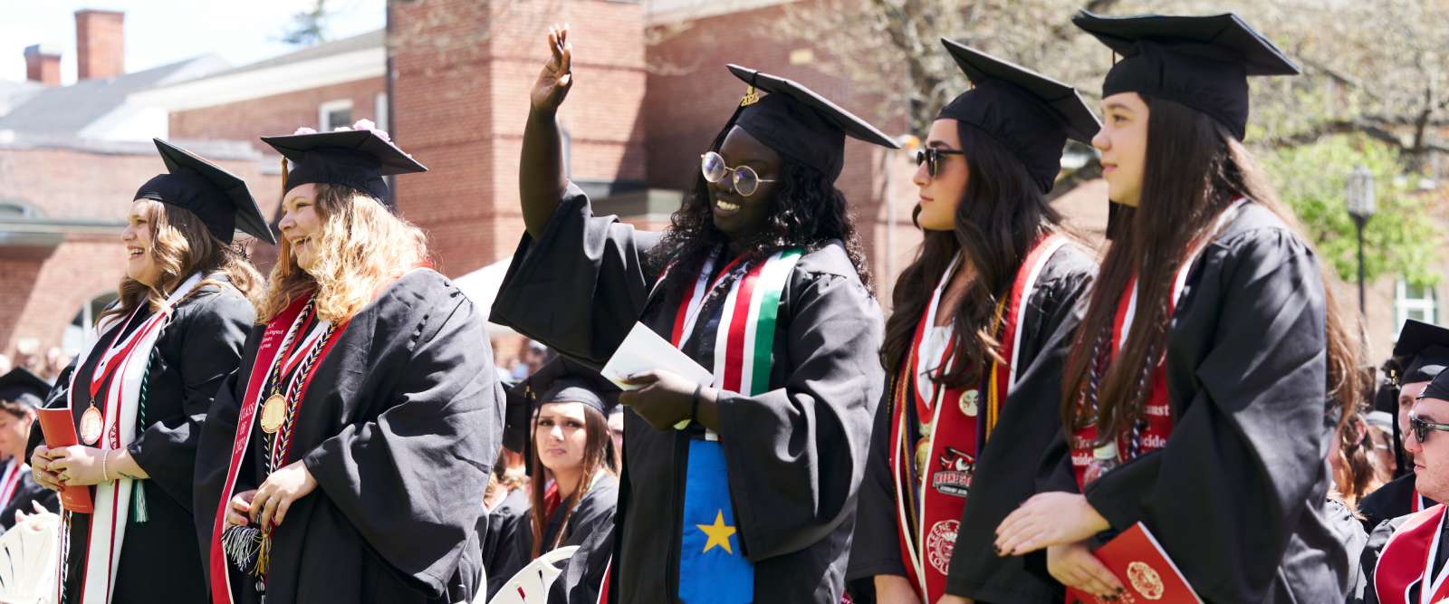Keene State College Commenement 2023, wave